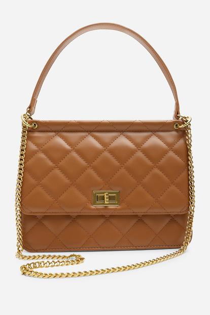 Black Arisbeth Quilted Cross Body Shoulder Bag