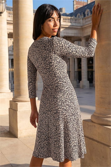 Petite Twist Front Dress 14935708