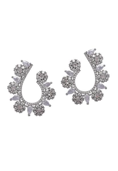 Metallic Contemporary U-Shaped Earrings