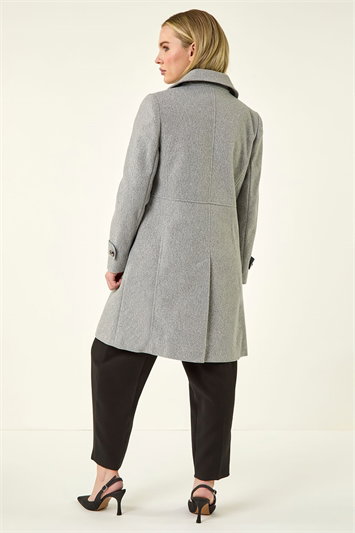 Petite Double Breasted Military Coat 12023036