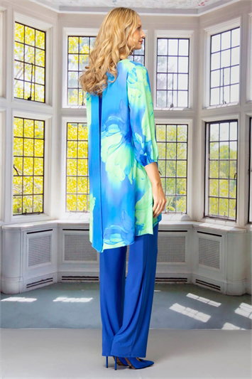 Julianna Printed Chiffon Overlay Top g9256rlb