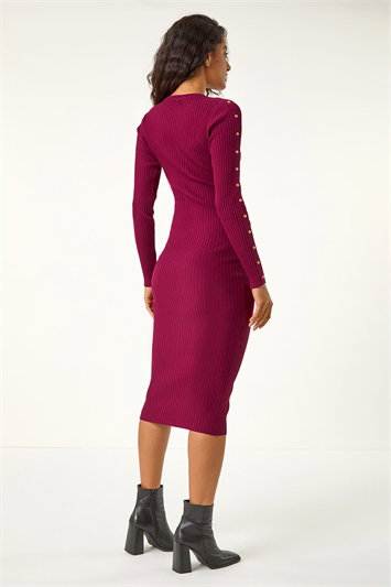 Dusk Stud Detail Knit Bodycon Dress 14598295