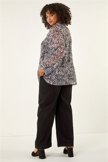 Curve Georgette Keyhole Top 20229159