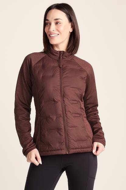 Purple Arna Lightweight Insulated Hybrid Jacket