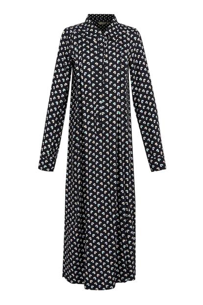 Black Orla Kiely Clover Winter Dress