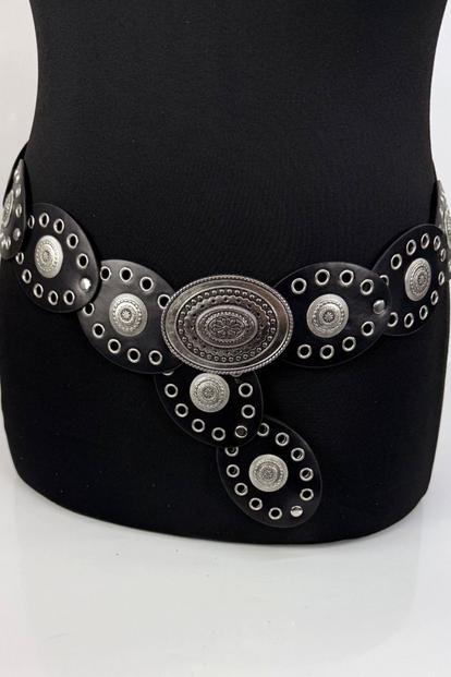 Black Oval Disc Belt