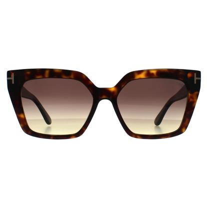Brown Cat Eye Shiny Dark Havana Brown Gradient Winona Ft1030