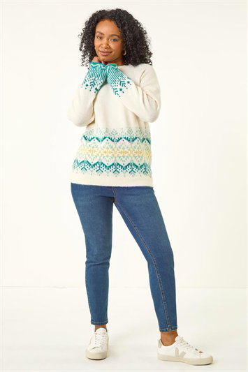 Petite Fairisle Knit Jumper 16229038