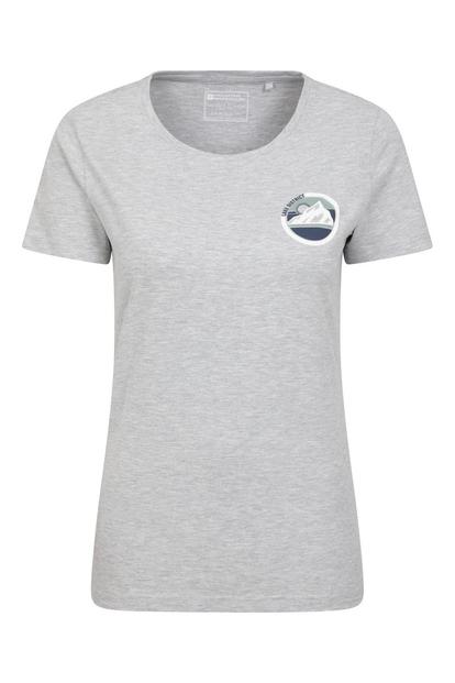 Grey Lake District Tree Ring Organic Tshirt