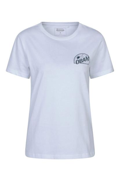 White Oban Relaxed Fit Short Sleeved Tshirt