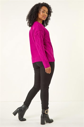 Petite Cable Knit Jumper 16307051