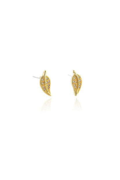 Metallic Cachet London Leafy Gold Earrings