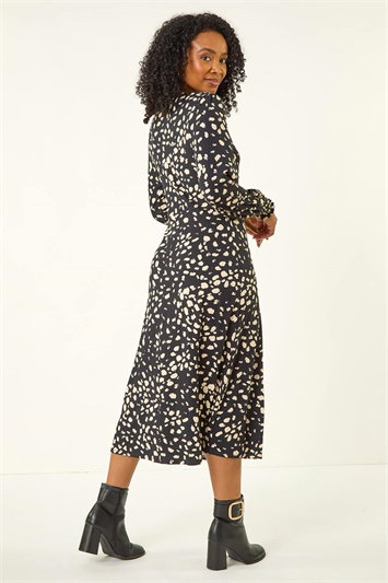 Petite Abstract Dot Stretch Dress 14799108