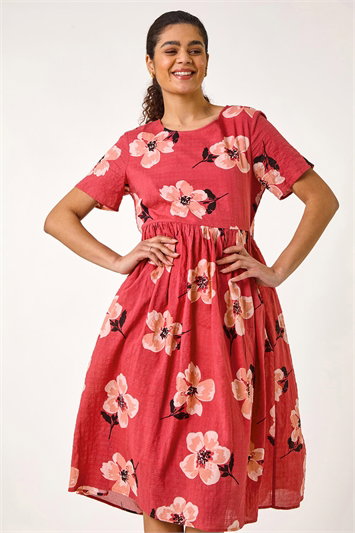 Floral Smock Midi Dress 14698372