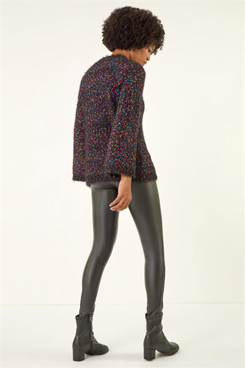 Fluffy Print Knit Jumper 16298608