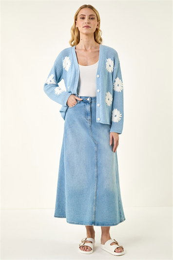 Daisy Detail Knit Cardigan 16328445