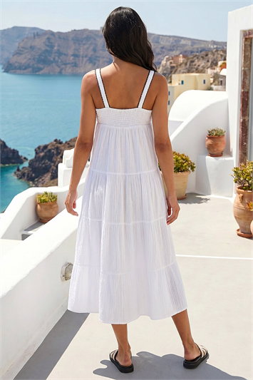 Ric Rac Trim Midi Dress 14692394
