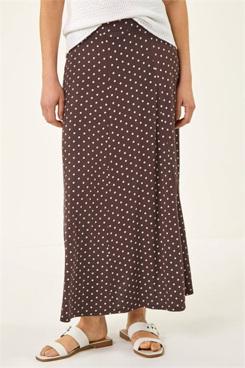 Polka Dot Midi Skirt 17087919