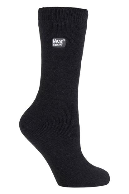 Black Ladies Ultra Lite Extra Thin 1.0 Tog Thermal Socks