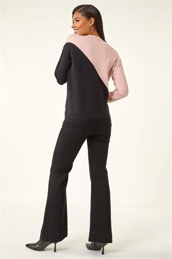 Sparkly Colour Block Jumper 16078808