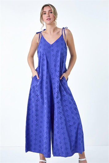 Dusk Broderie Pocket Wide Leg Jumpsuit 14523537
