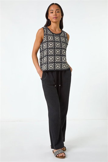 Petite Crochet Patchwork Top 16196808