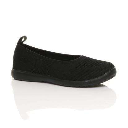 Black Flat Comfort Slip On Trainers