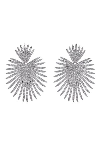 Metallic Diva Sparkling Drop Earrings