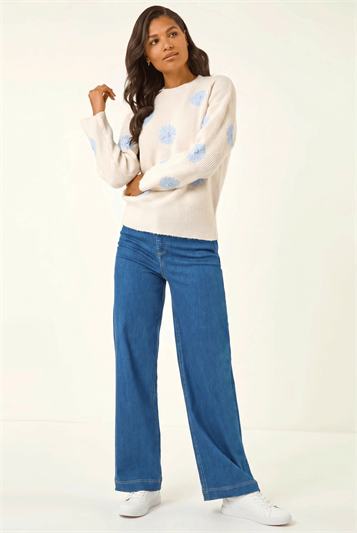 Scattered Flower Knit Jumper 16309438