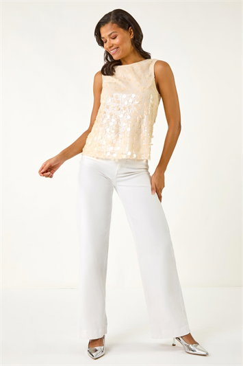 Circle Sequin Sleeveless Top 20211759