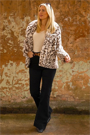 Faux Animal Fur Coat 12039214