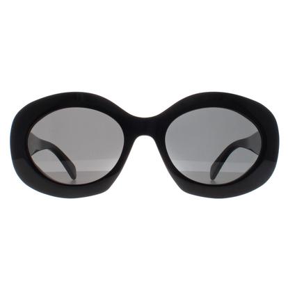 Black Oval Shiny Black Smoke Grey Triomphe Cl40292u