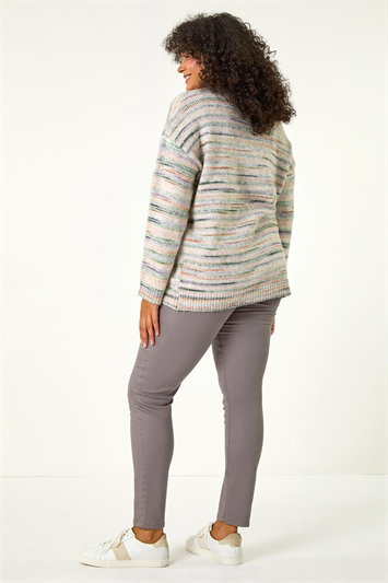 Curve Broken Stripe Knit Jumper 16125631