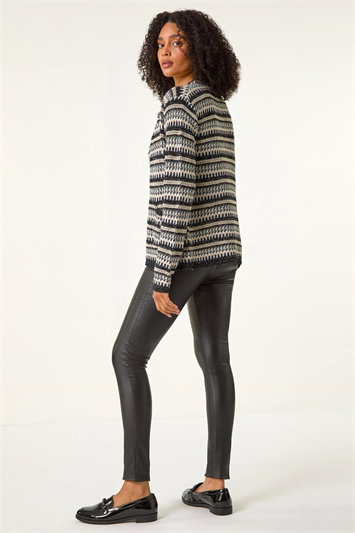 Linear Textured Cardigan 16136708