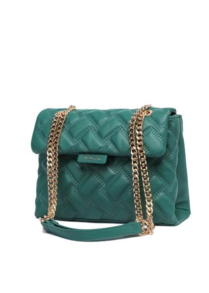 Green Quilted Chain Bag