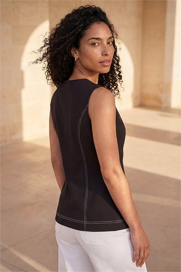 Contrast Stitch Waistcoat 10226508