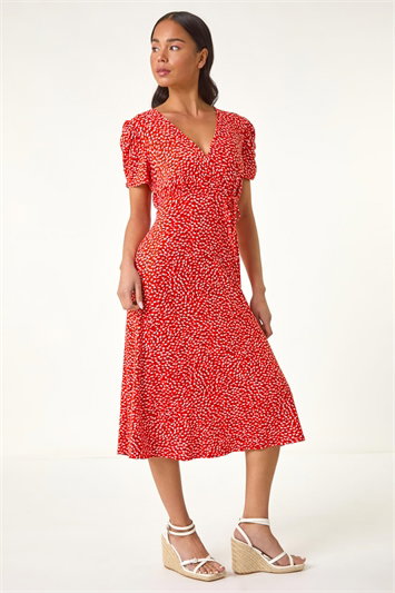 Petite Floral Ditsy Stretch Dress 14701278