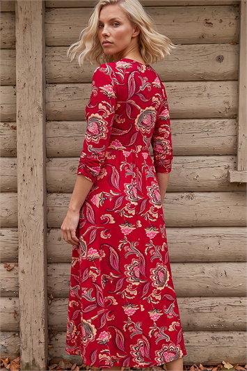 Petite Floral Midi Dress 14964578