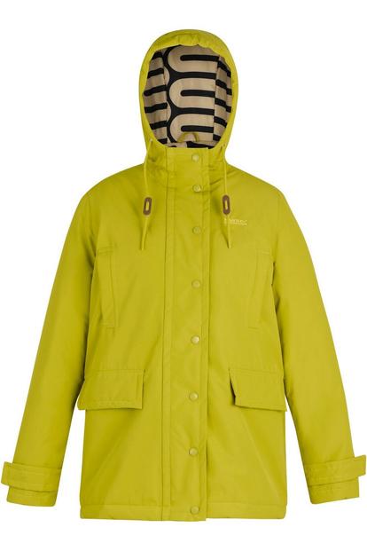 Green Orla Kiely Plain Mid Length Waterproof Jacket