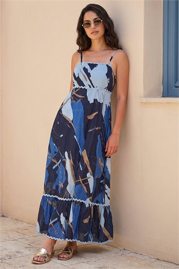 Dusk Abstract Ric Rac Maxi Dress 14931809
