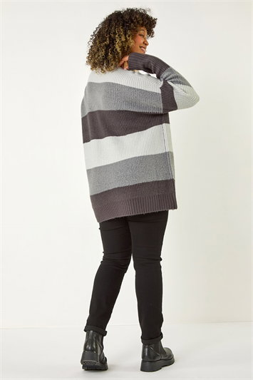 Curve Colour Block Stripe Knit Jumper 16126336