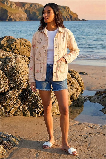 Floral Denim Jacket 15055962