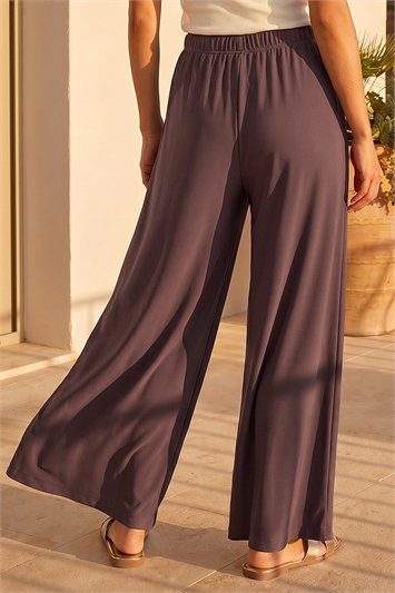 Petite Wide Leg Stretch Trouser 18052919