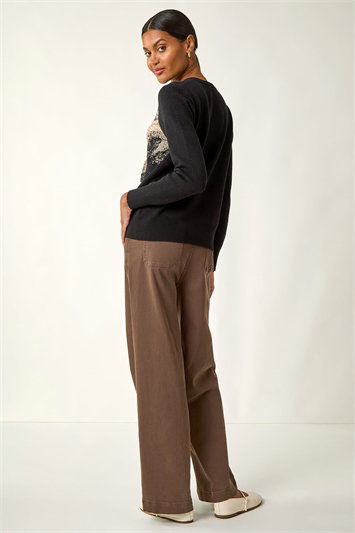 Jacquard Sparkly Knit Jumper 16216408