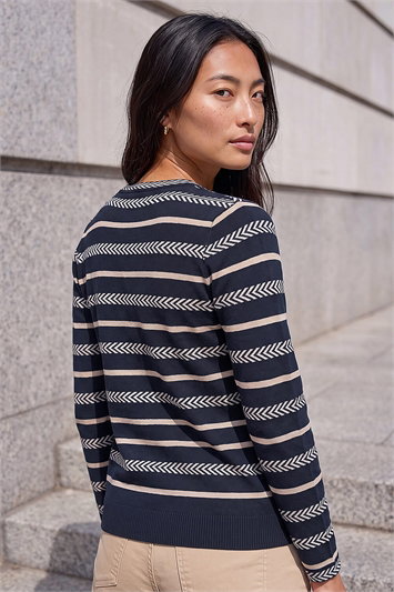 Petite Stripe Knit Jumper 16350060