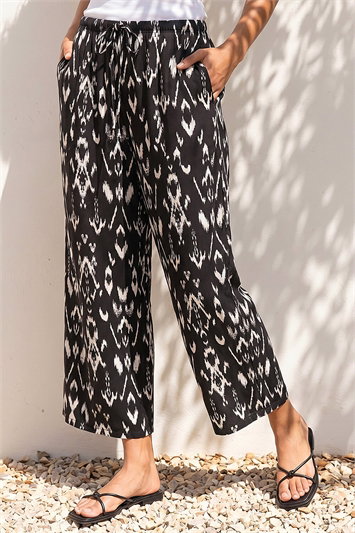 Petite Aztec Print Stretch Trouser 18080908