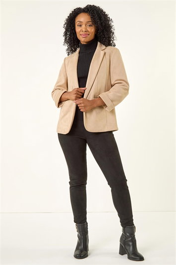 Petite Faux Suede Blazer 15040888