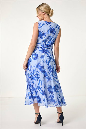 Petite Floral Print Midi Dress 14682709