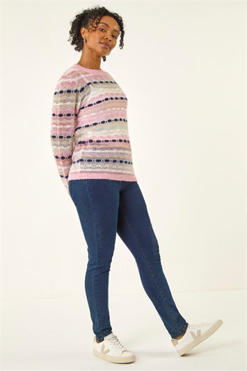 Petite Stripe Knitted Jumper 16237946