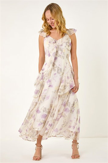 sachin and babi light blue dress Miabel Simple Lilac Chiffon Long Sleeves Jewel Neck Prom Dress with Pleated